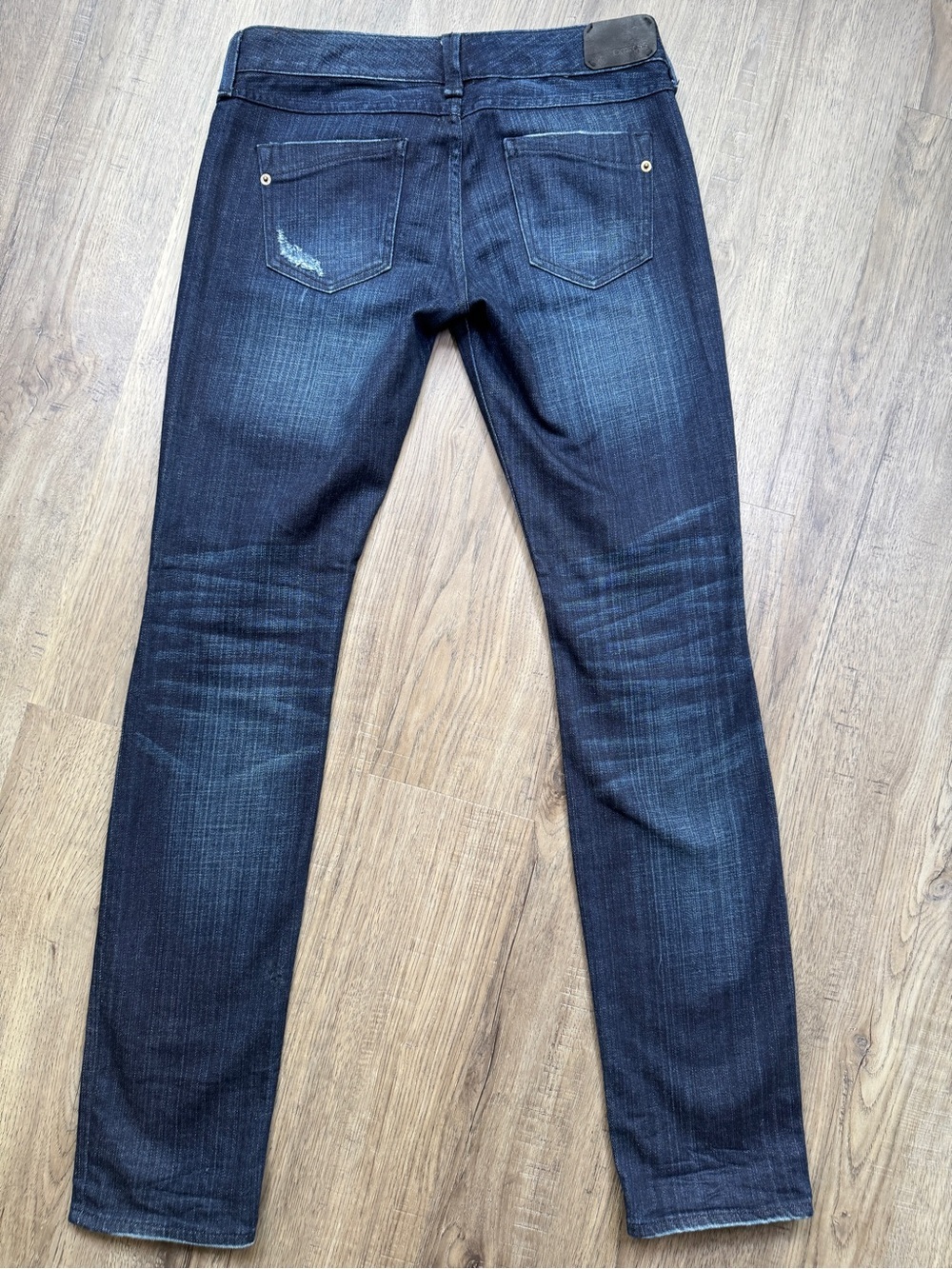 Express Women's Zelda Skinny Dark Wash Low-Rise Jeans - Size 2 Regular - Picture 11 of 12